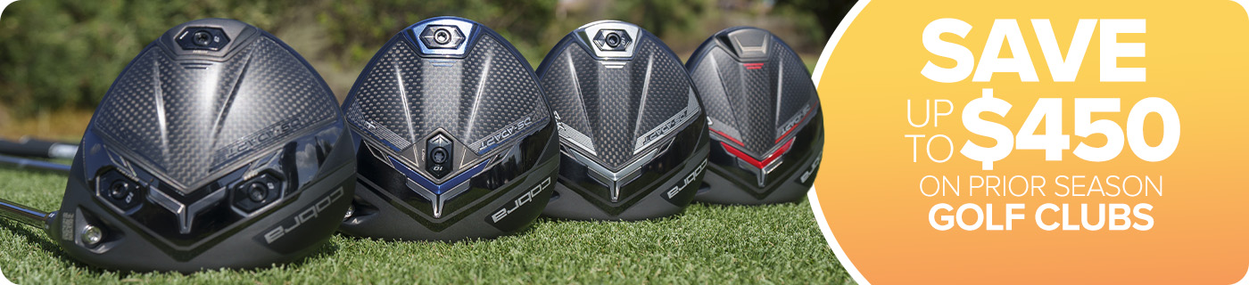 Save up to $450 on Prior Season Golf Clubs