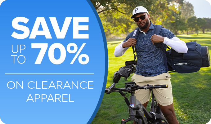 Save up to 70% on Clearance Apparel
