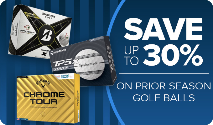 Save up to 30% on Prior Season Golf Balls