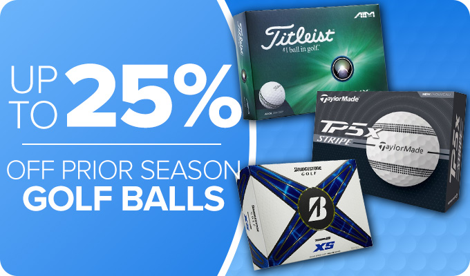Up to 25% Off Prior Season Golf Balls