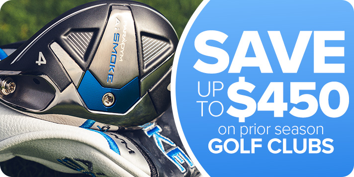 Save up to $450 on Prior Season Golf Clubs