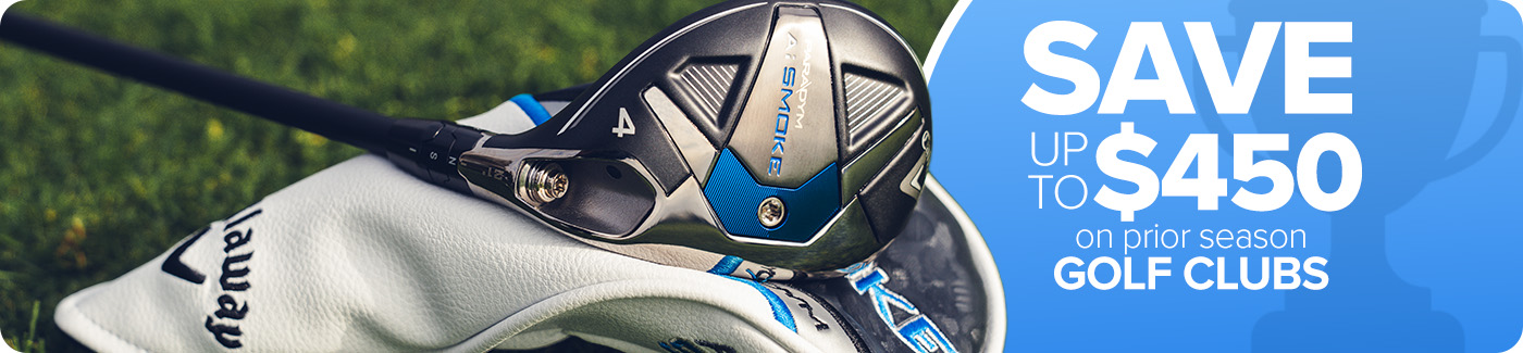 Save up to $450 on Prior Season Golf Clubs