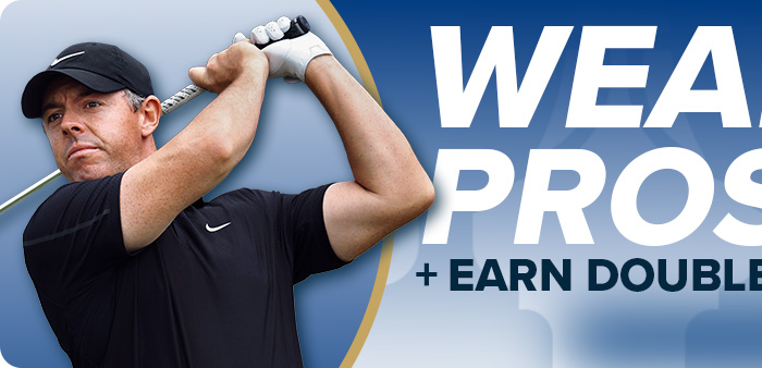 Wear What The Pro's Wear + Earn Double GlobalCash on New Products