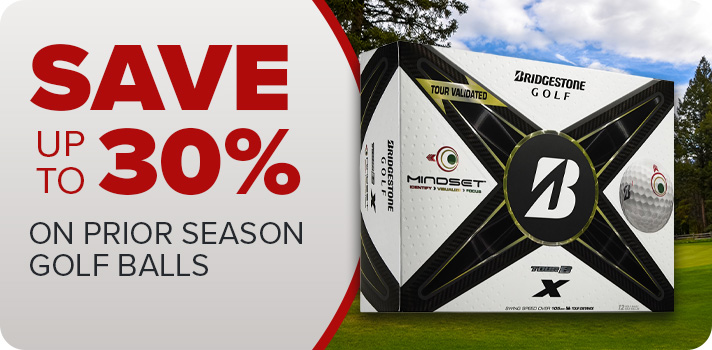 Save up to 30% on Prior Season Golf Balls