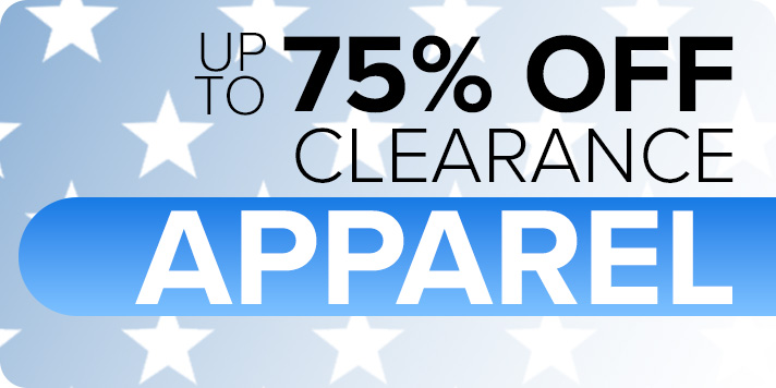 Up To 75% off Clearance Apparel