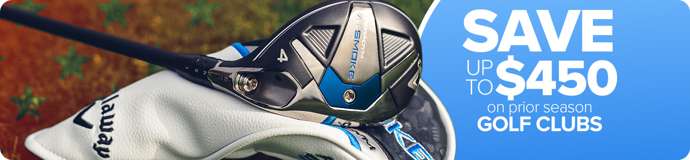 Save up to $450 on Prior Season Golf Clubs