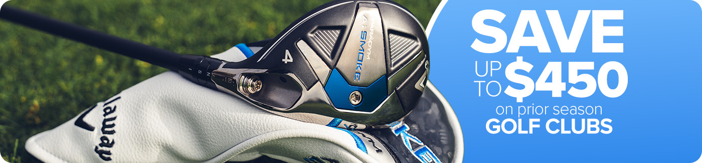 Save up to $450 on Prior Season Golf Clubs