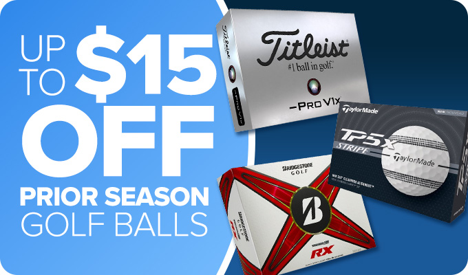 Up to $15 Off Prior Season Golf Balls
