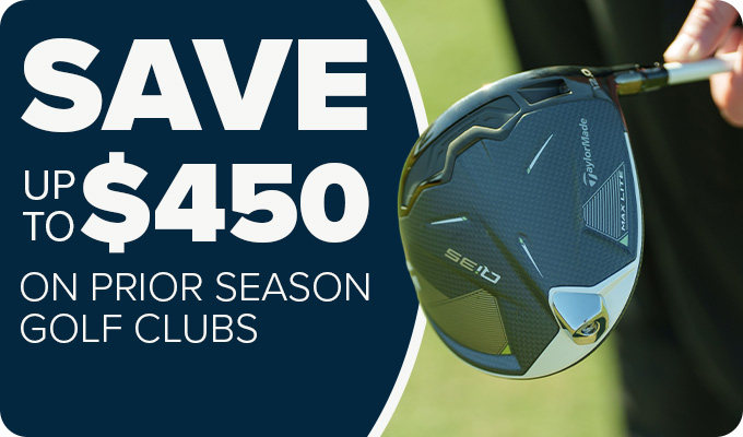 Save up to $450 on Prior Season Golf Clubs