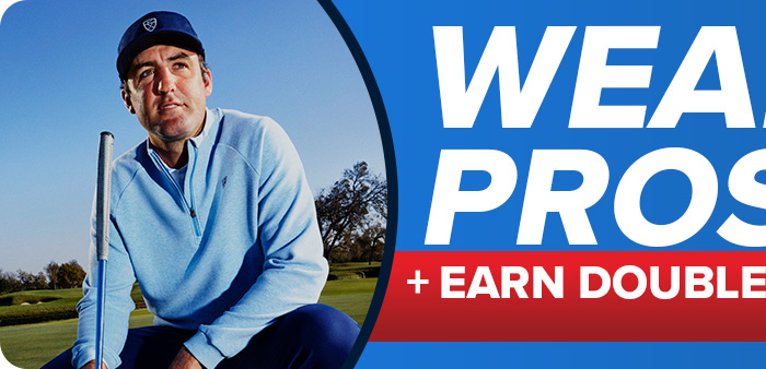 Wear What The Pro's Wear + Earn Double GlobalCash on New Products
