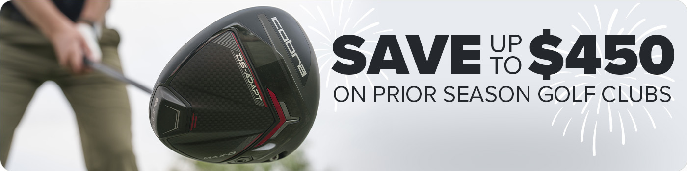 Save up to $450 on Prior Season Golf Clubs