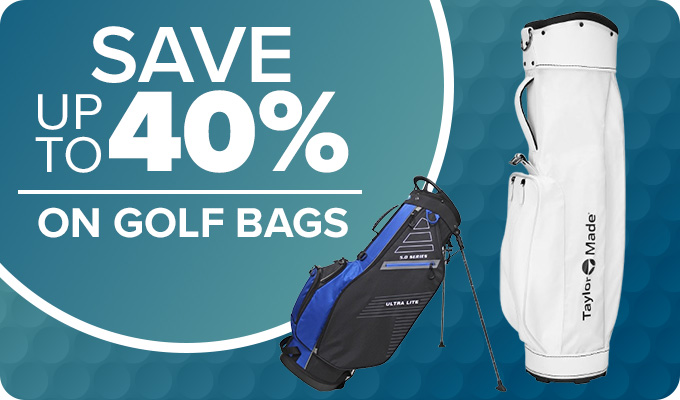 Save up to 40% on Golf Bags