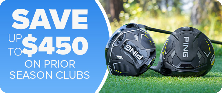 Save up to $450 on Prior Season Golf Clubs
