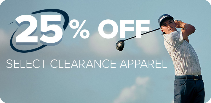 25% off Select Clearance Apparel and Shoes