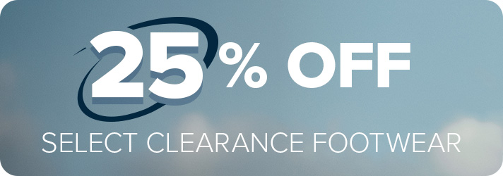 25% off Select Clearance Apparel and Shoes