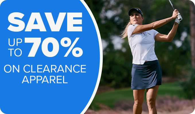Save up to 70% on Clearance Apparel