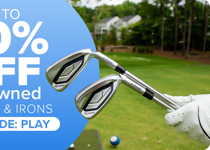 Up To 40% Off Preowned Irons & Putters with Code: PLAY
