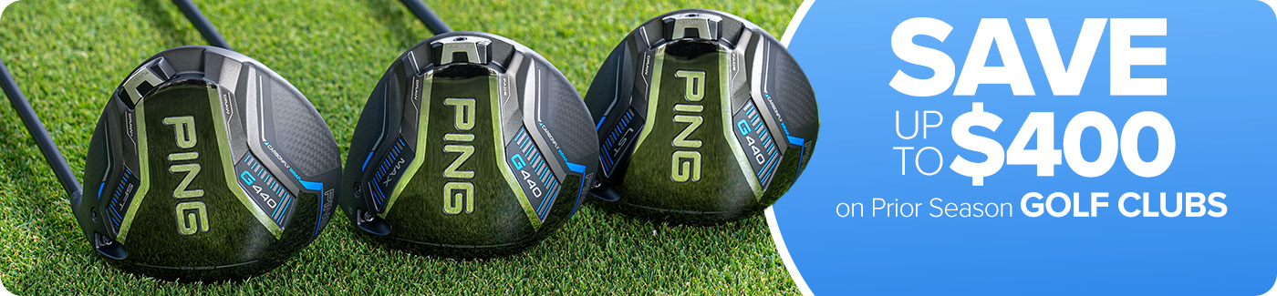 Save up to $400 on Prior Season Golf Clubs