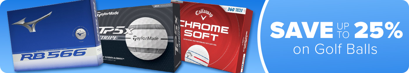 Save up to 25% off Golf Balls