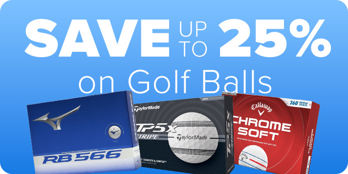 Save up to 25% off Golf Balls