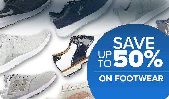 Save up to 50% on Footwear