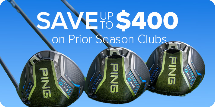Save up to $400 on Prior Season Golf Clubs