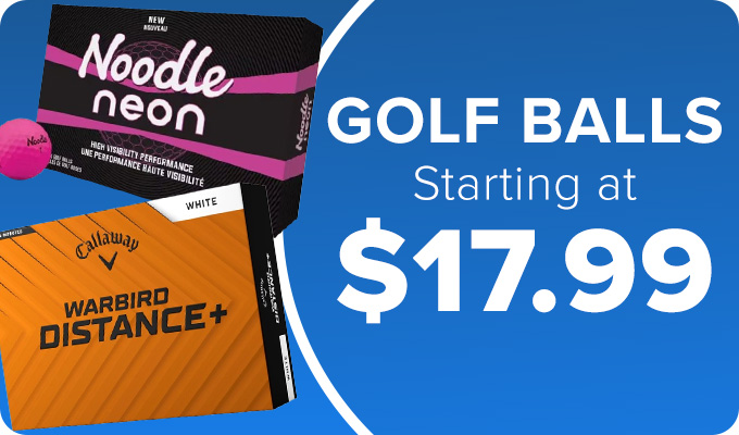 Golf Balls Starting at $17.99