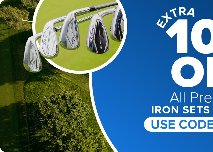 Extra 10% Off All Preowned Iron Sets and Putters with Code: EXTRA10