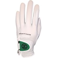 Zero Friction Motion Fit white and green glove