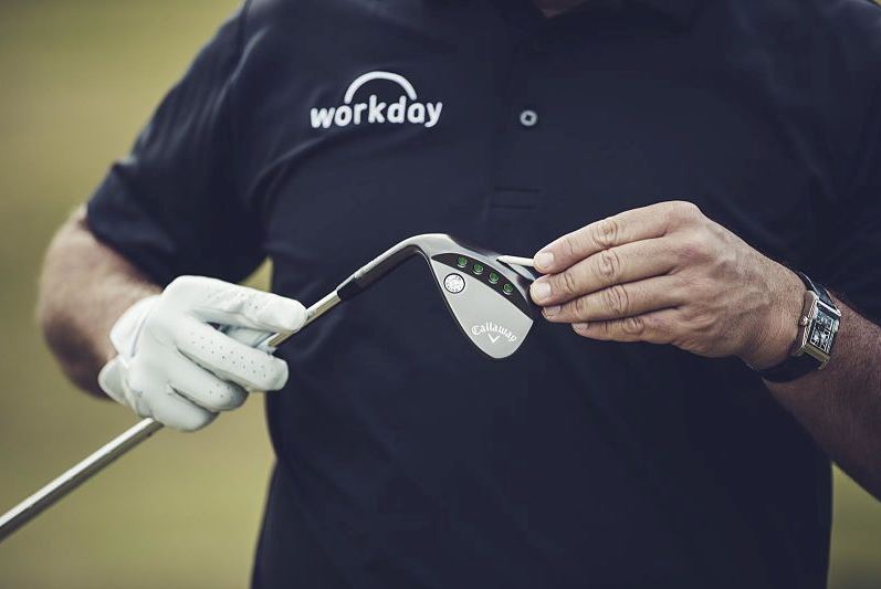 Player touching tee to C-Grind Sole