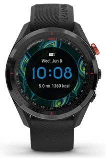 Watch screen displaying time