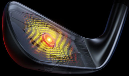 Iron face with sweet spot highlighted