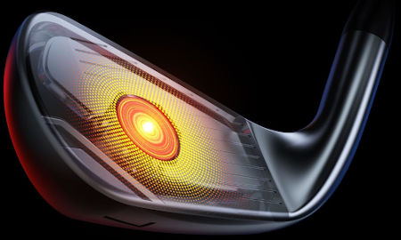 Iron face with sweet spot highlighted