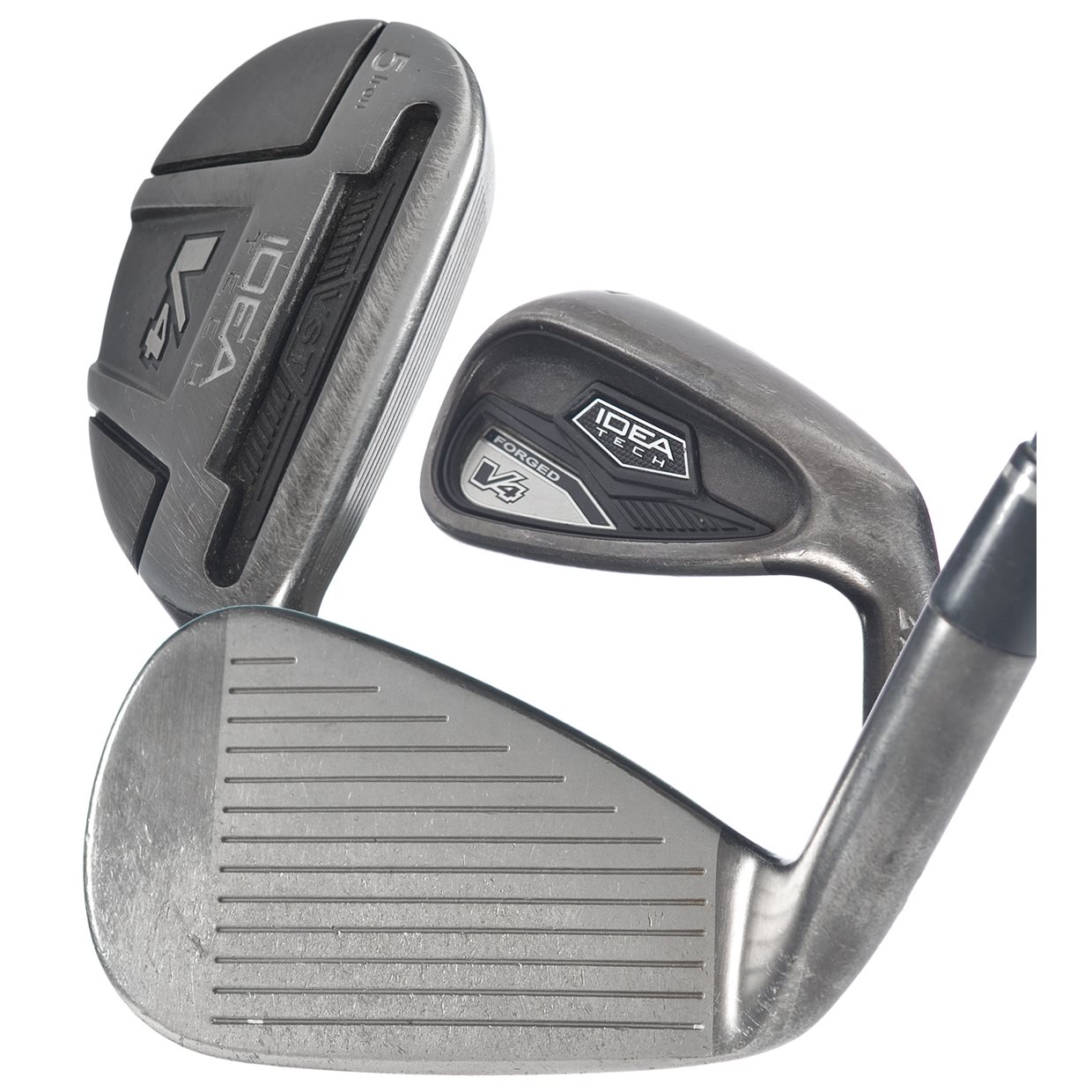 Adams Idea Tech V4 Hybrid Iron Set 3H, 4H, 5H, 6PW Used Golf