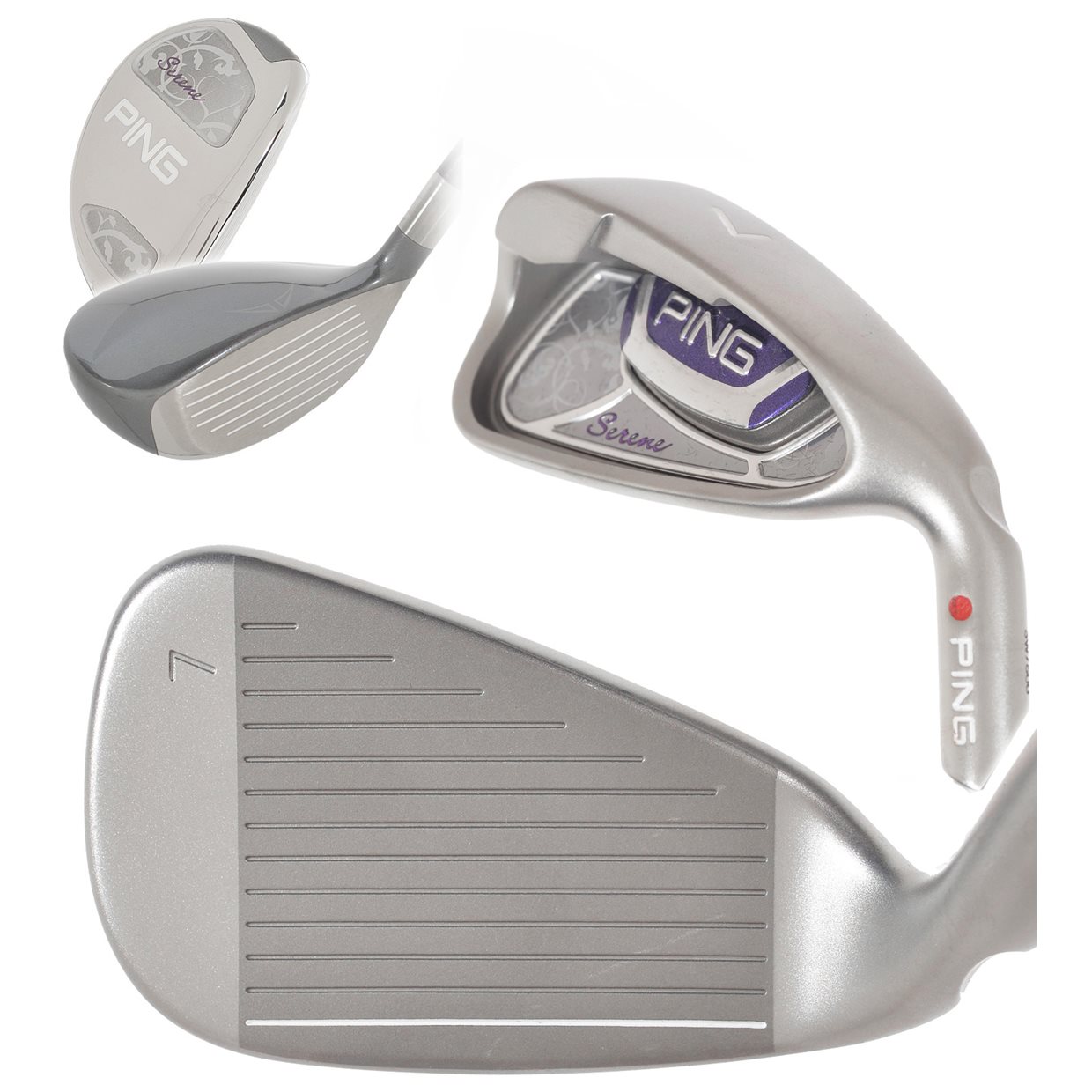 Ping Serene Combo Iron Set 5H, 6H, 7PW, SW, LW Ladies Used Golf Club